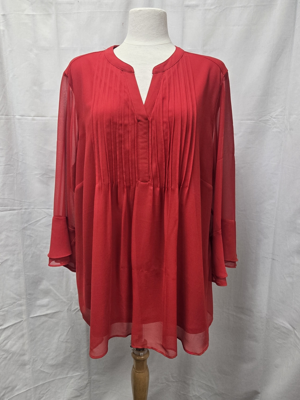 Charter Club Red Pintuck Tunic